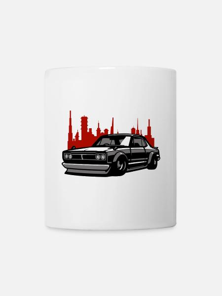 Lowrider Skyline Silhouette - Tasse - Weiß