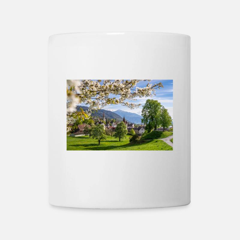 La magie du printemps à Zoug - Mug blanc - blanc