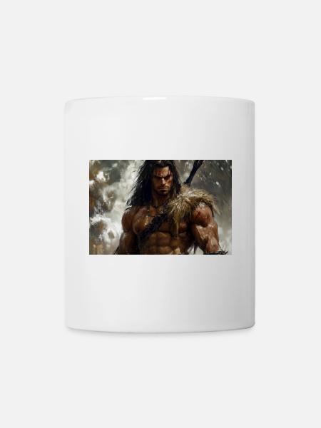Conan der Cimmerier Illustration Poster - Tasse - Weiß