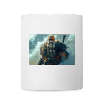 Poster Illustration Wikinger - Tasse - Weiß - Vorne