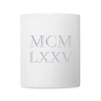 Roman numerals 1975 - MCMLXXV - Mug - white - Front