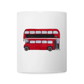 London roter Bus Doppeldecker England Tourist City - Tasse - Weiß - Vorne