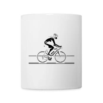 Cyclist Drawing - Mug - white - Front