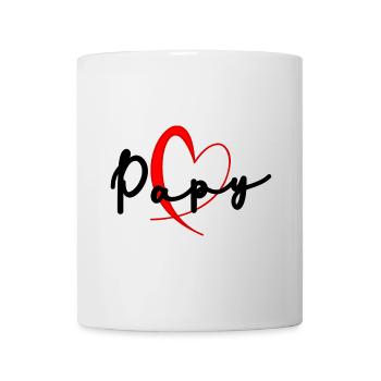 PAPY. FÊTE DES PÈRES. BONNE FÊTE PAPY. JE T'AIME. - Mug blanc - blanc - Devant