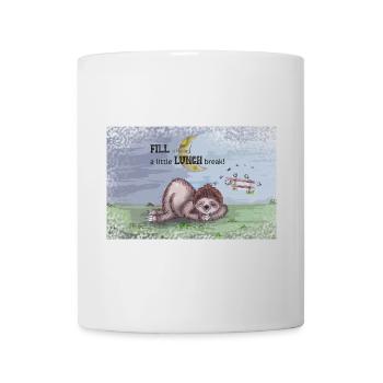 Fill is having a littl LUNCH break - Tasse - Weiß - Vorne