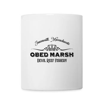 OBED MARSH fishery logo (noir) - Innsmouth - Mug blanc - blanc - Devant