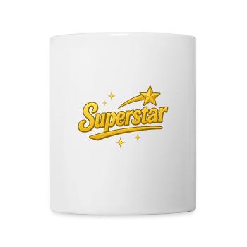 Golden Superstar Inscription, Love, Friendship - Mug - white - Front