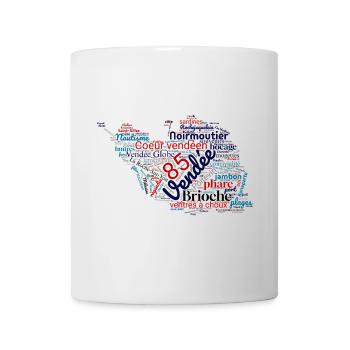 Fier d’être Vendéen – Cœur en Vendée - 85 - Mug blanc - blanc - Devant