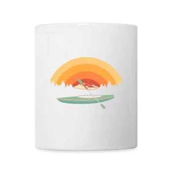 Kajak Kanu Vintage Paddelboot Kanusport Paddler - Tasse - Weiß - Vorne