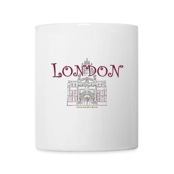 London, Kensington, Kunstmuseum, Handzeichnung - Tasse - Weiß - Vorne