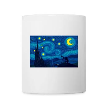 La Nuit (scrutée) - Mug blanc - blanc - Devant