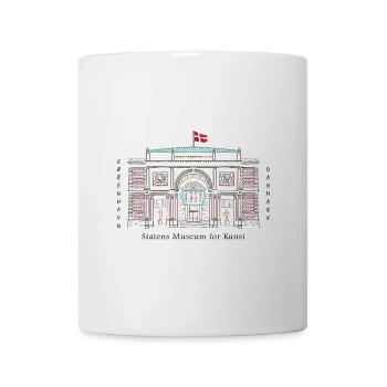 Copenhagen, SMK Art Museum, Drawing Denmark - Mug - white - Front