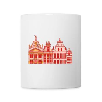 Historische Fassade im Barockstil - Tasse - Weiß - Vorne
