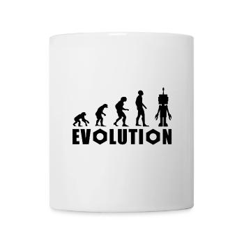 Evolution from human to android - Mug - white - Front