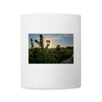Rogowo wild meadows, sunset, lake - Mug - white - Front