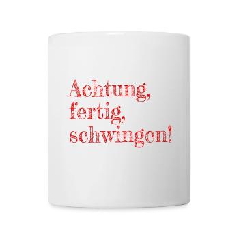 Attention, ready, swing - Mug - white - Front