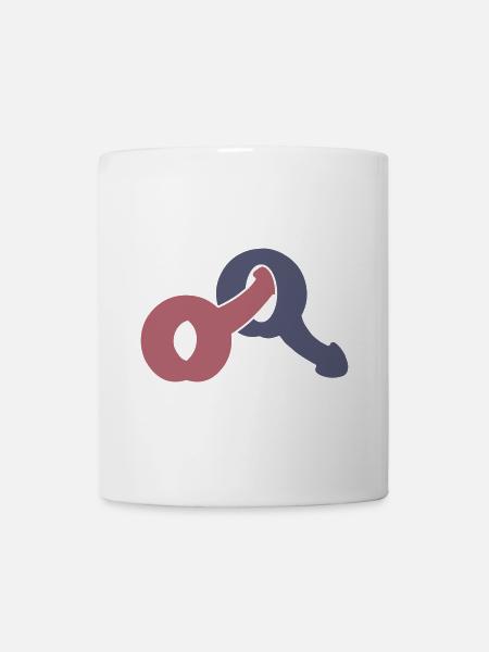 mann : mann v2 - Tasse - Weiß