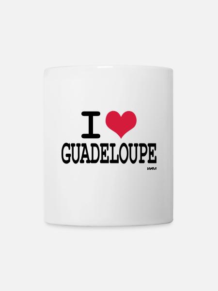 J'aime la guadeloupe - couleurs personnalisables - Mug blanc - blanc