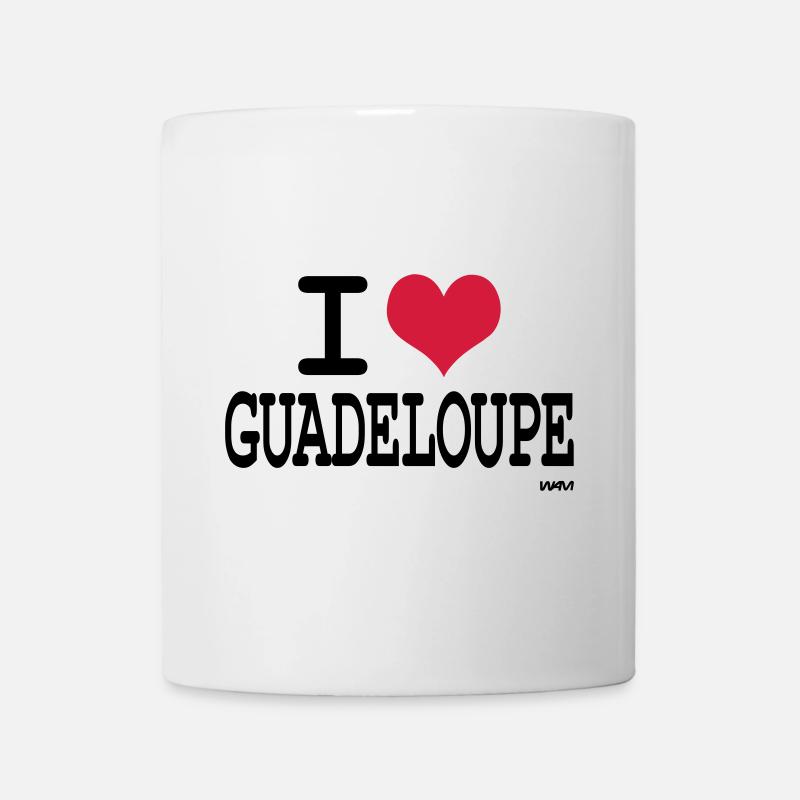 J'aime la guadeloupe - couleurs personnalisables - Mug blanc - blanc