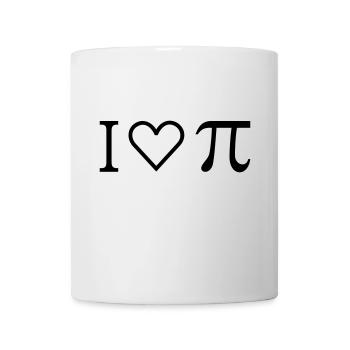I heart PI (1c) - Mug - white - Front