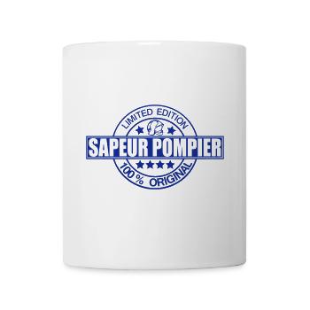 pompier limited edition logo - Mug blanc - blanc - Devant