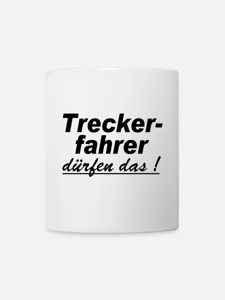 Traktor , Trecker , Trecker , Treckerfahrer(25) - Tasse - Weiß