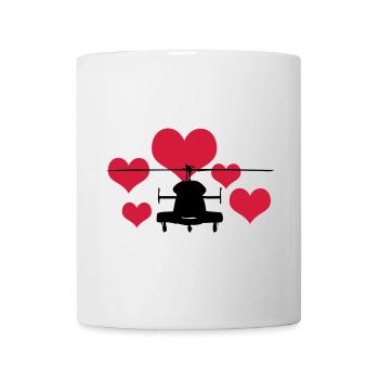 Heli mit 5 Herzen - Tasse - Weiß - Vorne