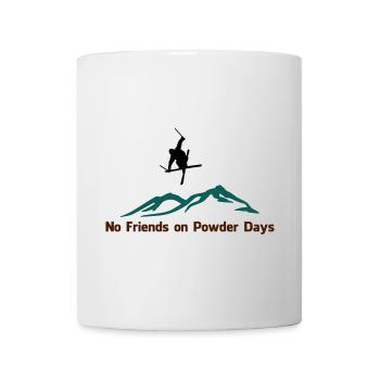 No. friends on Powder days - Mug - white - Front