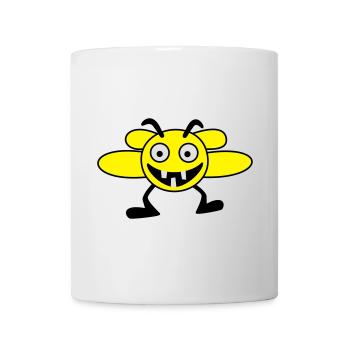 abeilles mâles - Mug blanc - blanc - Devant