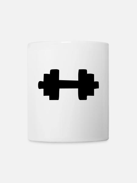 dumbbell - Mug blanc - blanc