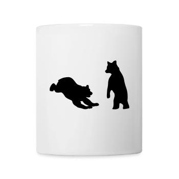 bären, bärenjunge, bär - Tasse - Weiß - Vorne
