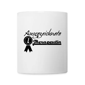 Ausgezeichnete Therapeutin Geschenk - Tasse - Weiß - Vorne