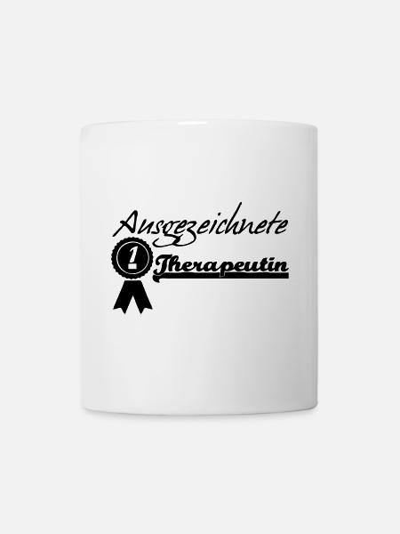 Ausgezeichnete Therapeutin Geschenk - Tasse - Weiß