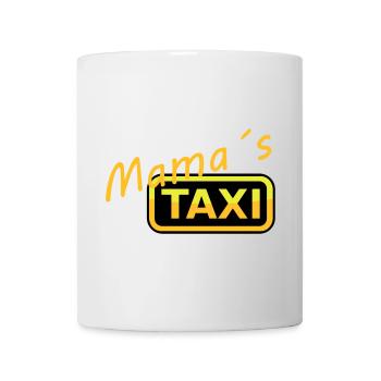 Humorvolles Mamas Taxi Schild - Tasse - Weiß - Vorne
