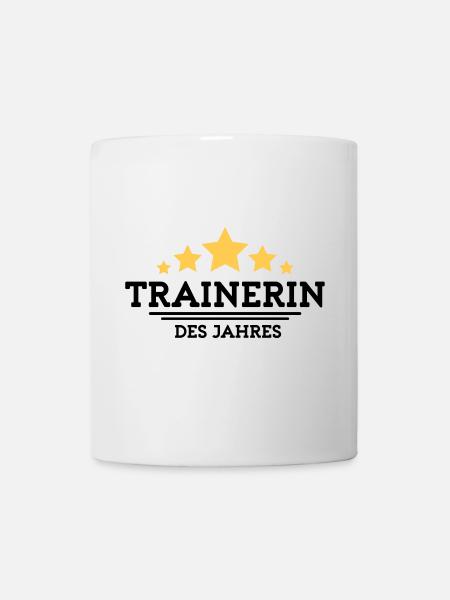 trainerin des Jahres - Tasse - Weiß