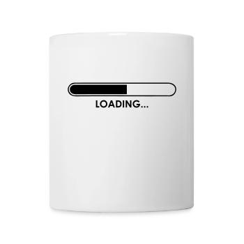Universelles Loading Symbol - 1C - Tasse - Weiß - Vorne