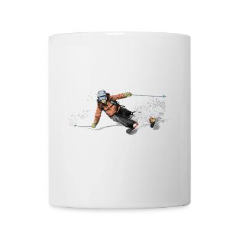 ski - Mug blanc - blanc - Devant