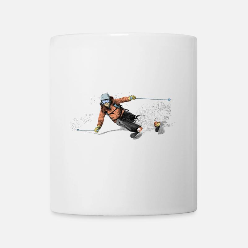 ski - Mug blanc - blanc