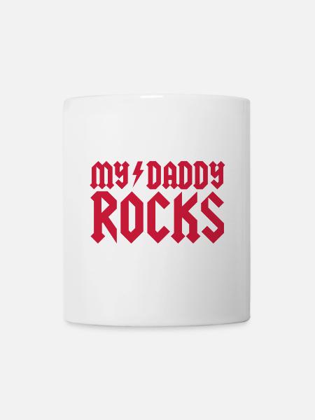 My daddy rocks - Tasse - Weiß