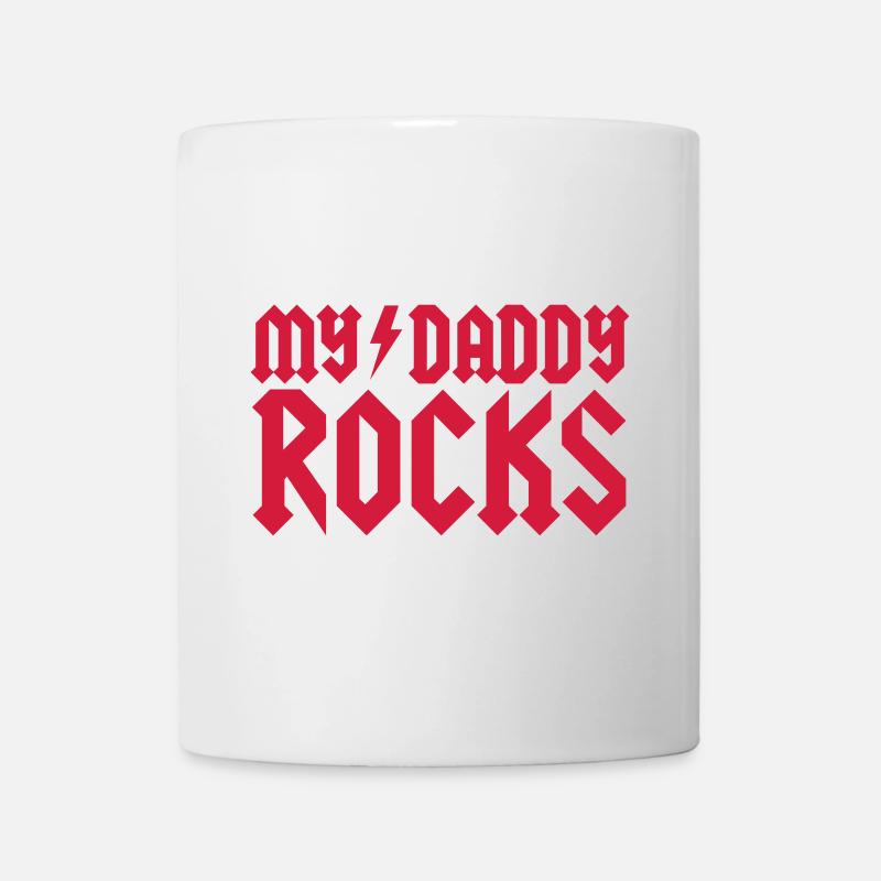 My daddy rocks - Tasse - Weiß