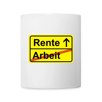 Ortsausgangsschild labor pension - Mug - white - Front