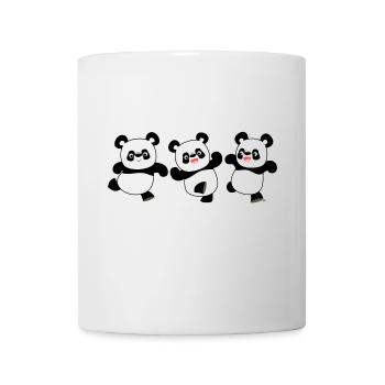 Drei süße Cartoon-Panda-Bären by Cheerful Madness - Tasse - Weiß - Vorne