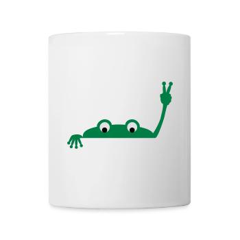 Frog face - Mug blanc - blanc - Devant