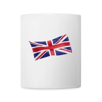 Union Jack Großbritannien UK Fahne Flagge - Tasse - Weiß - Vorne
