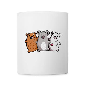Bear Trio - Bear - Koala - Polar Bear - Brown Bear - Mug - white - Front