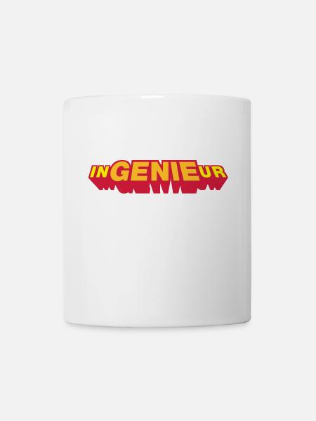 ingénieur, trois couleurs - Mug blanc - blanc