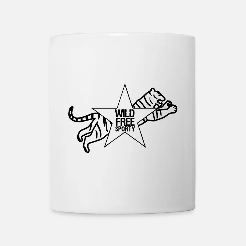 Sport Sportler Tiger Tier Fun Sprüche Geschenk - Tasse - Weiß