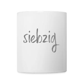 70 siebzig 70. Geburtstag Geschenk Geschenkidee - Tasse - Weiß - Vorne