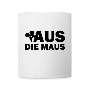 Aus die Maus - Tasse - Weiß - Vorne