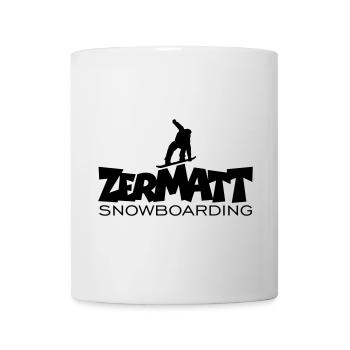 Zermatt Snowboarding - Mug blanc - blanc - Devant